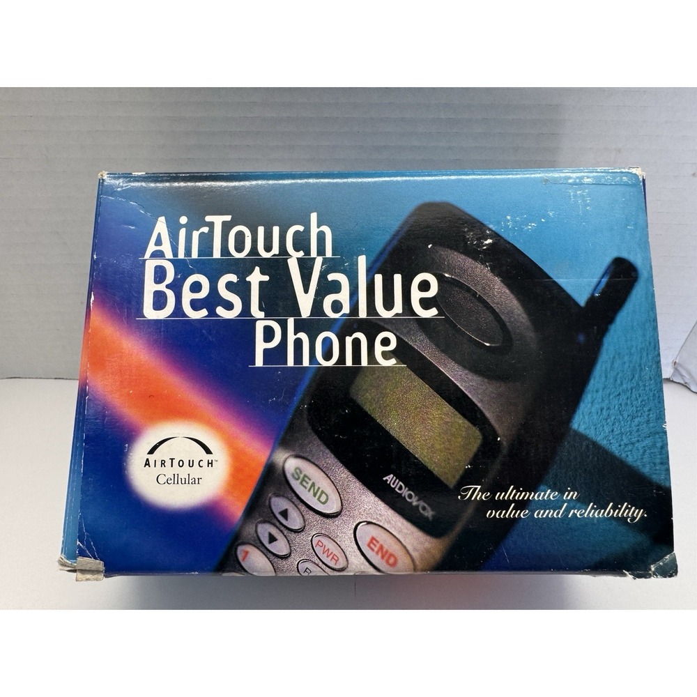 Vintage‎ Audiovox 502AT NiMH Battery Hand Held Portable Cellular Telephone